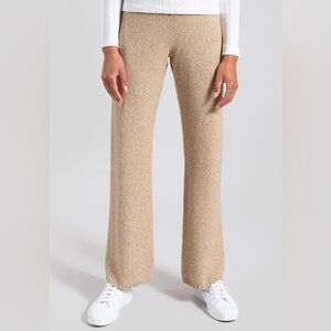 LESET Zoe Wide Leg Wool Cashmere Pants Camel Melange NWOT